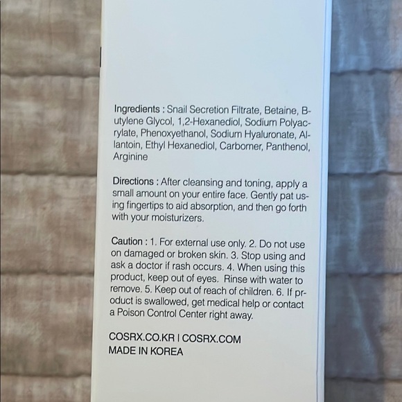 COSRX Advanced Snail 96 Mucin Power Essence 100mL NIB Korean Skincare - Picture 4 of 7